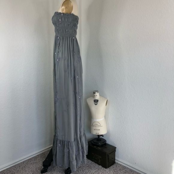 Coolchange Embroidered Rajasthan Maxi Sequin Dress - Picture 3 of 10